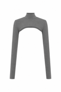 High Neck Shrug - Grey