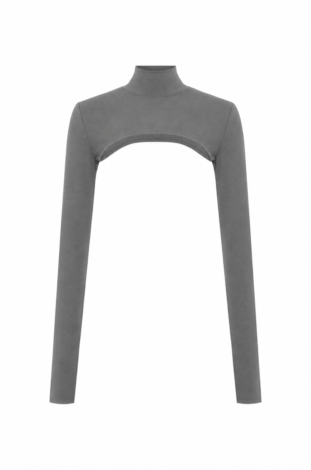High Neck Shrug - Grey