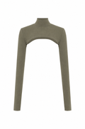 High Neck Shrug - Khaki