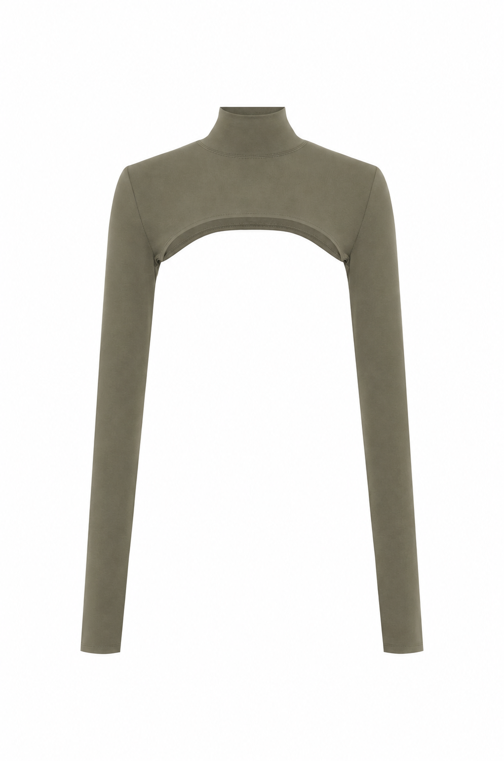High Neck Shrug - Khaki