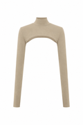 High Neck Shrug - Beige