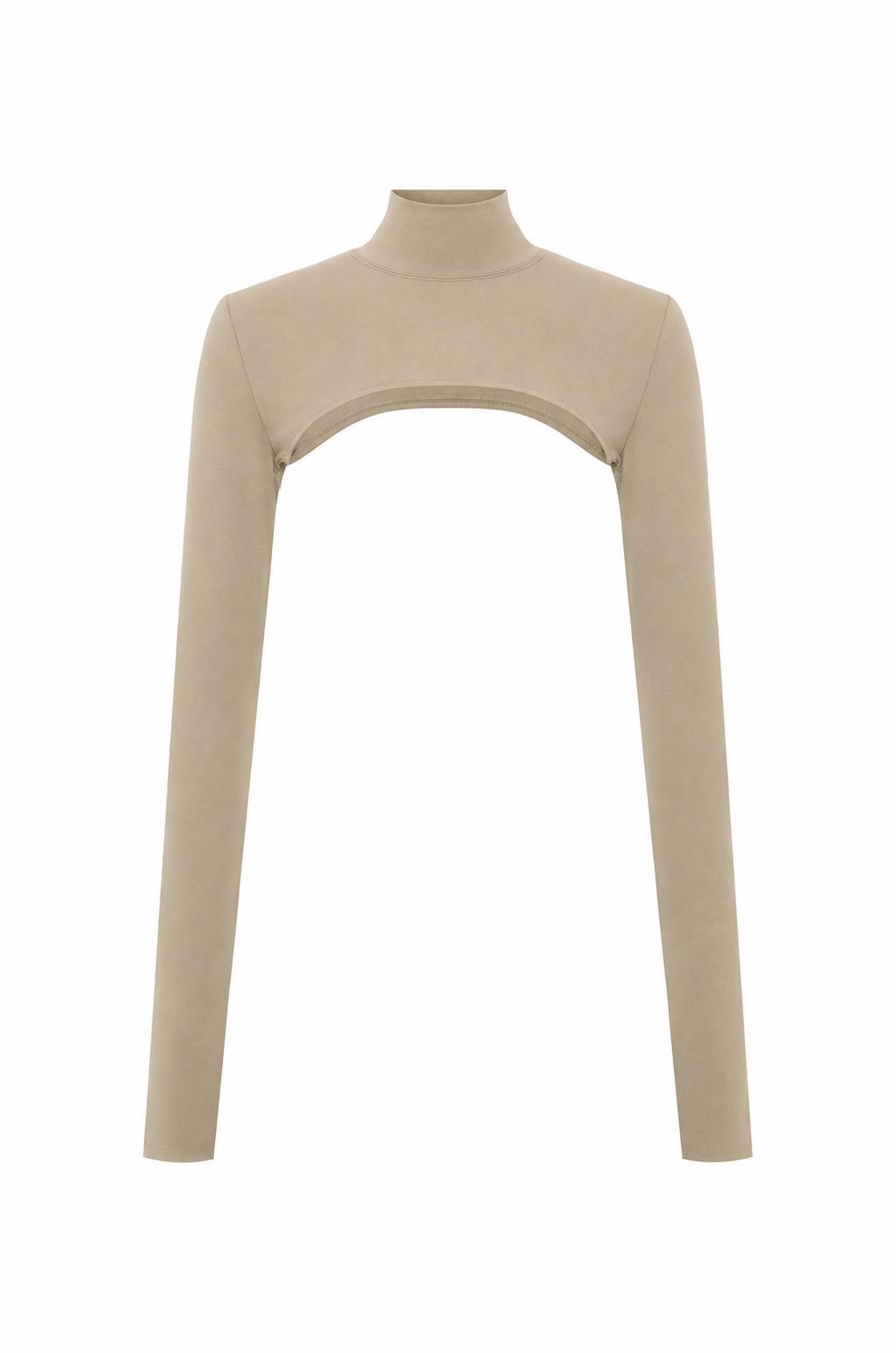 High Neck Shrug - Beige