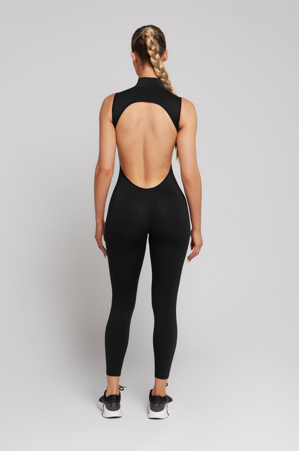 High Neck Jumpsuit - Black