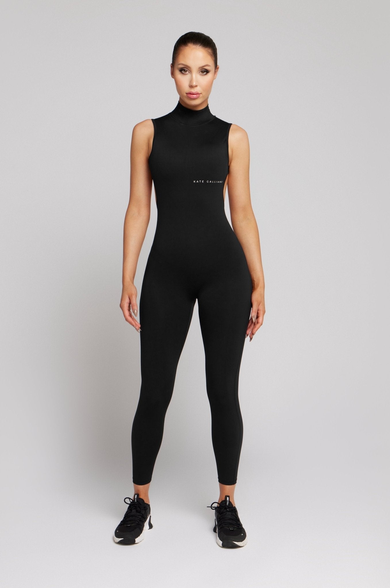 High Neck Jumpsuit - Black