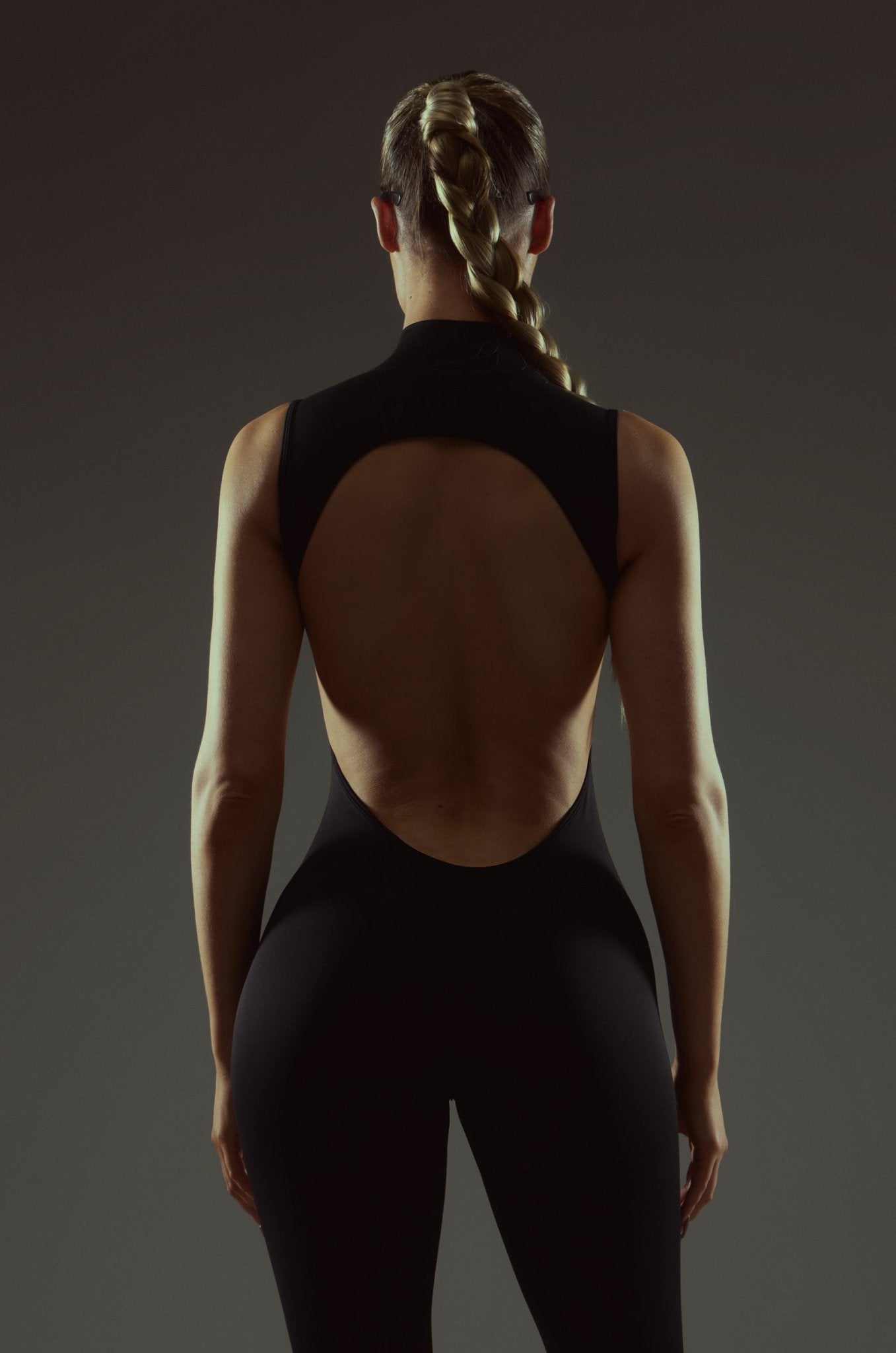 High Neck Jumpsuit - Black