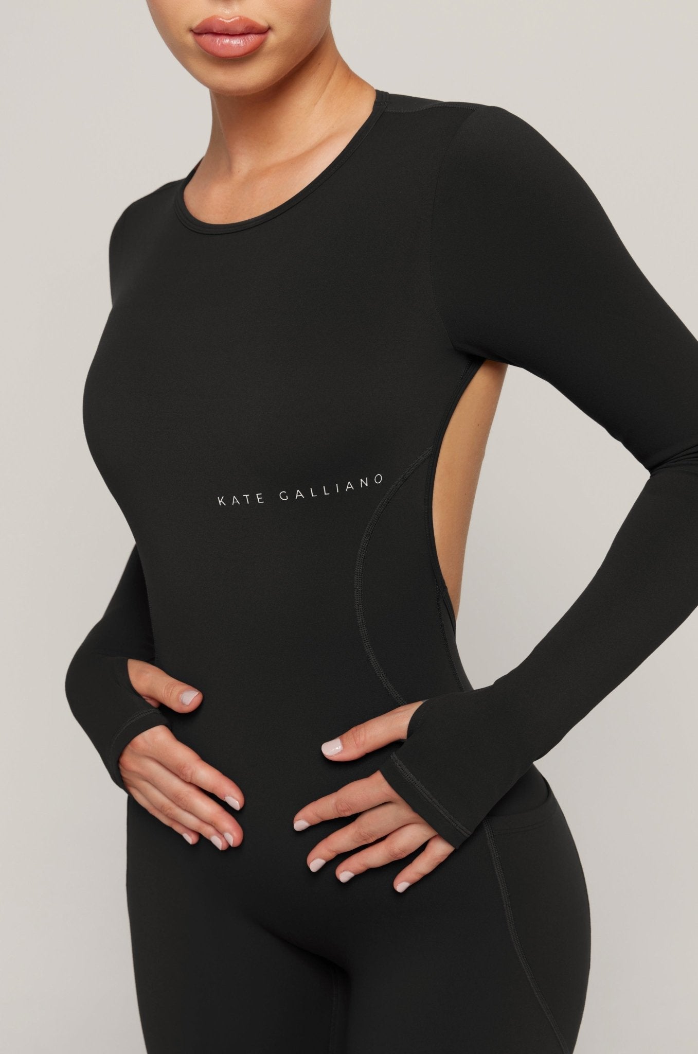 Long Sleeve Jumpsuit - Black