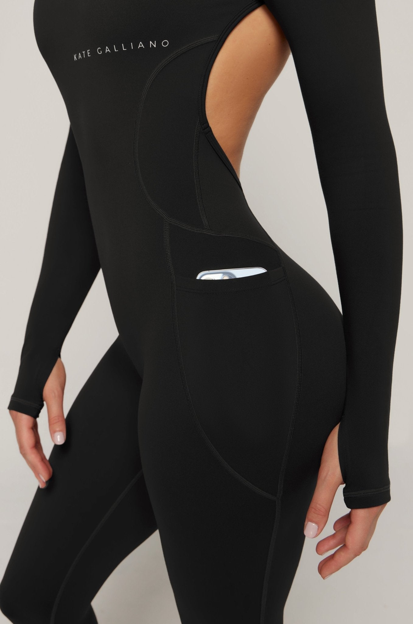 Long Sleeve Jumpsuit - Black
