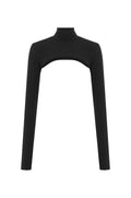 High Neck Shrug - Black